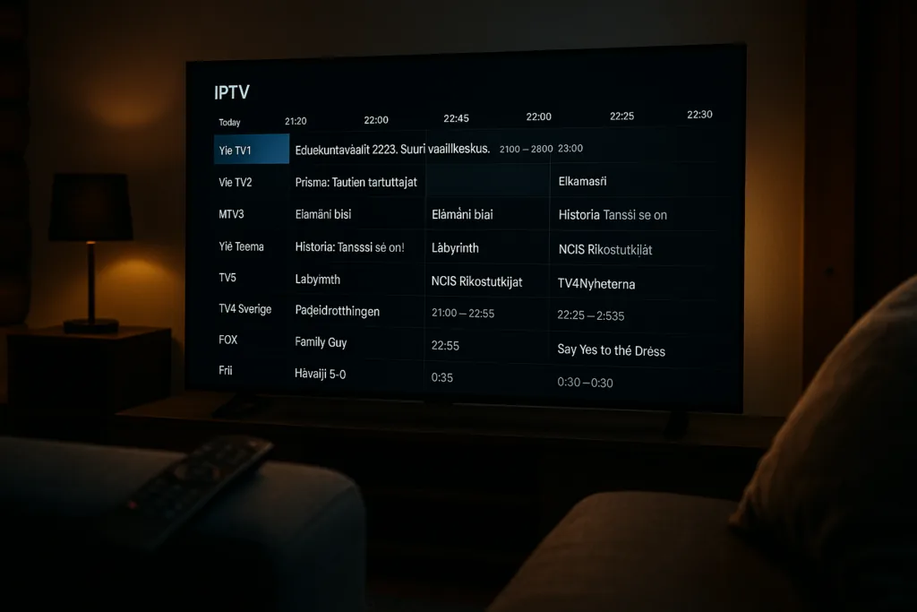 How to set up iptv nordic on your TV in Finland
