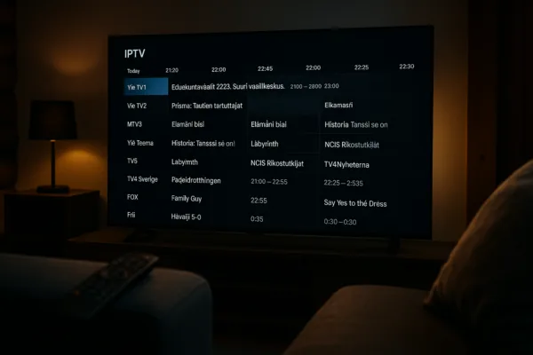 How to set up iptv nordic on your TV in Finland