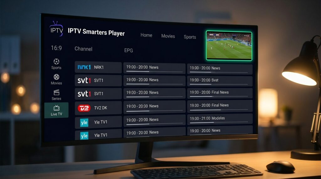 iptv smarters player lets you watch M3U channels on any screen