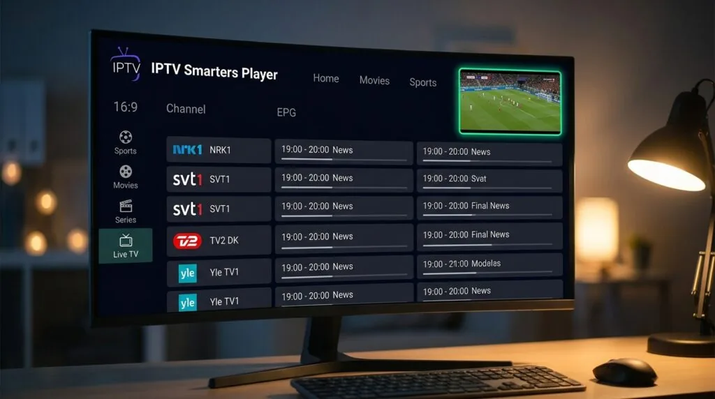 iptv smarters player lets you watch M3U channels on any screen