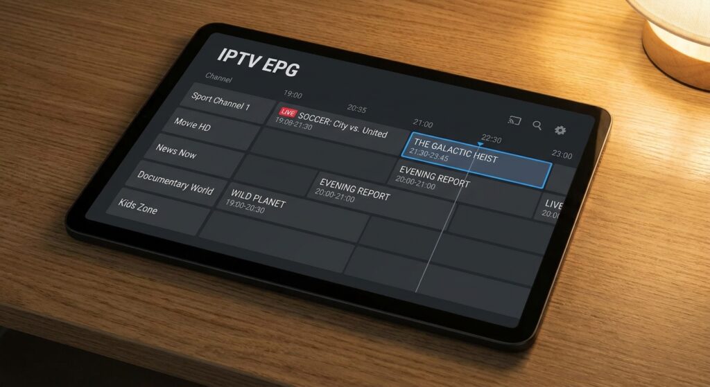  iptv pro EPG (electronic program guide) 