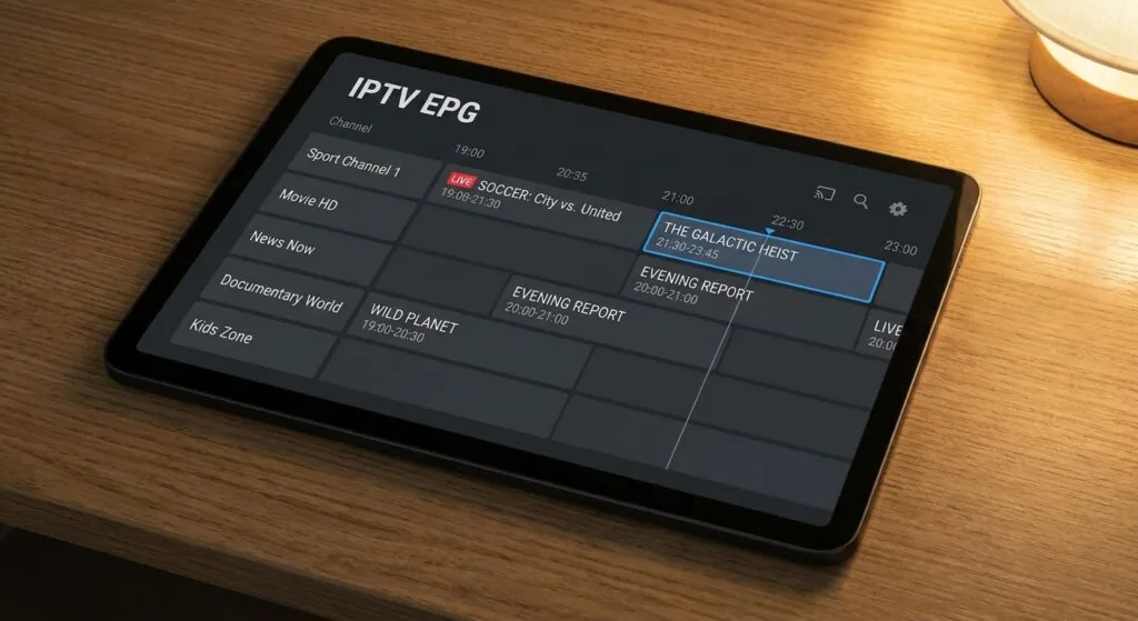 iptv pro EPG (electronic program guide)