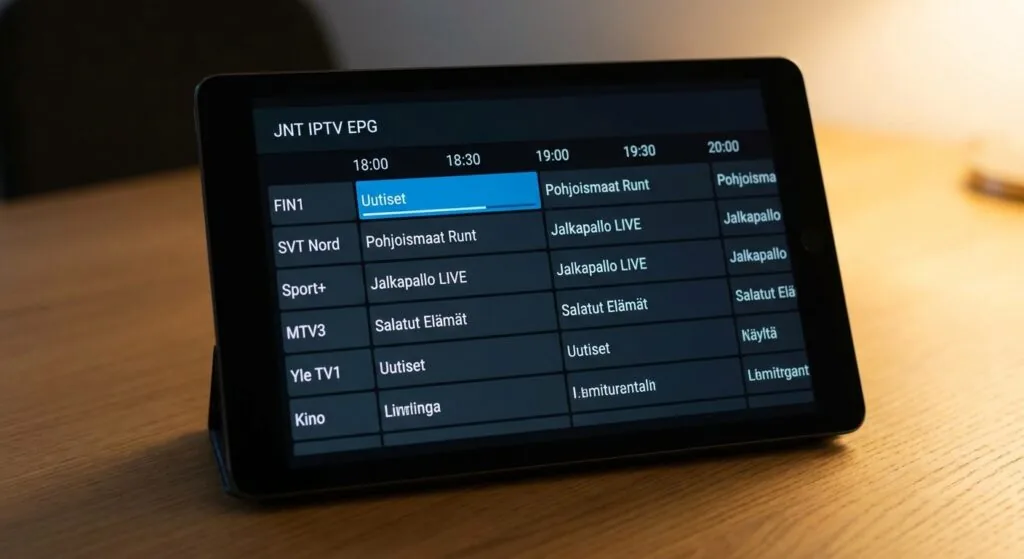  jnt iptv electronic programme guide